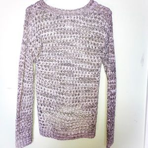 Tan and black knitted sweater